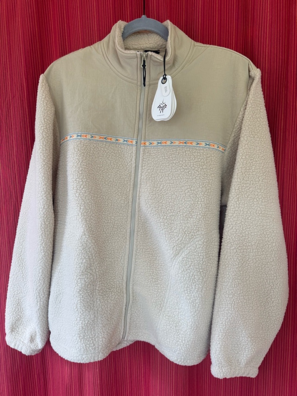 NWT Prana Hurricane Full Zip Sherpa Jacket Cliffside Ivory
Women’s Large NEW